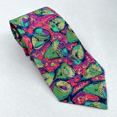 Corbata MISSONI Multicolor Colorido Seda Arte Abstracto De Colección Corbata 3.5x58 Foto 1 de 4