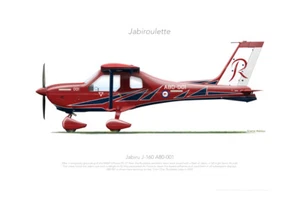 JABIRU J-160 A80-001 ROULETTES 2022 - A3+ Profile Print - Bild 1 von 4
