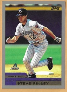 STEVE FINLEY ARIZONA DIAMONDBACKS #160 - TOPPS CASI NUEVO- COMO NUEVO 2000 - Imagen 1 de 2