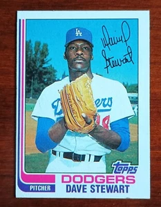 1982 TOPPS RC #213 DAVE STEWART ROOKIE CARD - LOS ANGELES DODGERS - OAKLAND A'S - Picture 1 of 4