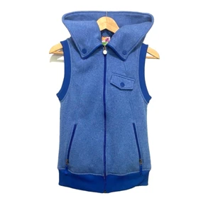 Burton Dry Ride Full Zip Hooded Vest Blue Womens Snowboard Size XS - Picture 1 of 14