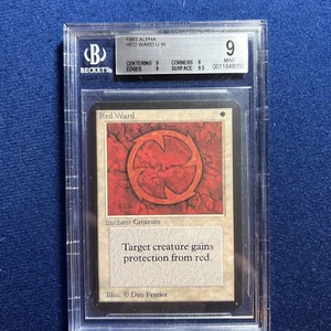 MTG Alpha Red Ward U W BGS 9 Quad+ MINT (9.5 surface) 1993 - Picture 1 of 2
