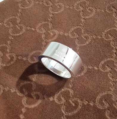 GUCCI Anello donna in argento 925 misura n 11 nuovo con scatola e garanzia - Immagine 1 di 4