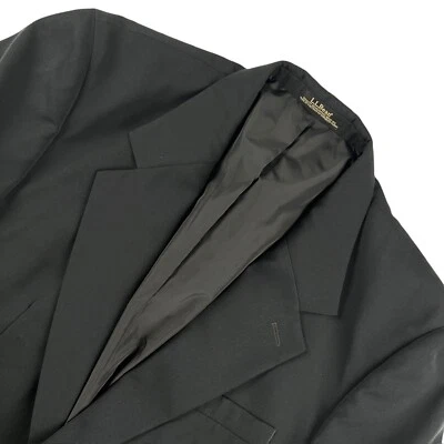 L.L. Bean Men’s Performance Blend Gold Button Blazer Jacket Black • 42R - Image 1 of 4
