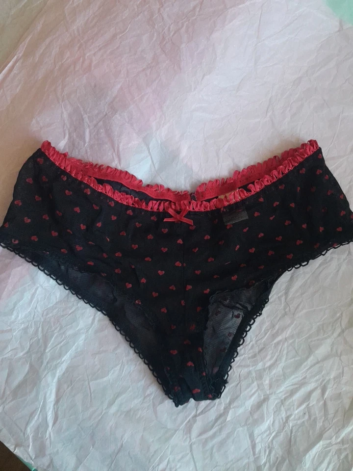 Bikini Candies Braties Med Negro Corazón Transparente Foto 1 de 4