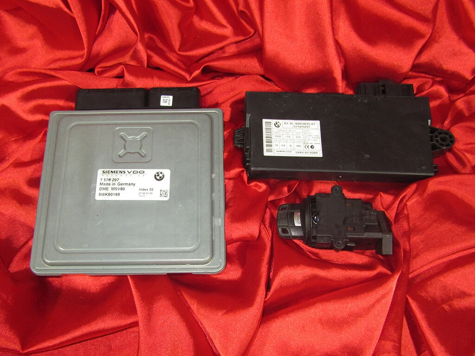 BMW E90 E91 E92 E93 3 series 2.8i N52N ENGINE ECU SET DME MSV80 CAS LOCK KEY - Изображение 1 из 4