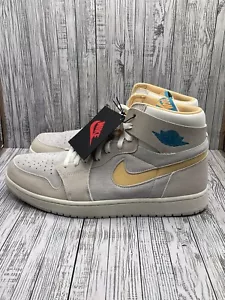 Size 13 - Jordan 1 High Zoom Comfort 2 Light Orewood Citrus DV1307 180 No Lid - Picture 1 of 7