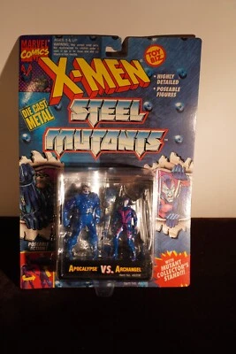 SELLADO SIN USAR, EN CAJA 1994 X-MEN STEEL MUTANTS APOCALYPSE VS ARCÁNGEL CONJUNTO DE FIGURAS TOYBIZ Foto 1 de 3