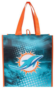 NFL Miami Dolphins Logo Reusable Grocery Shopping