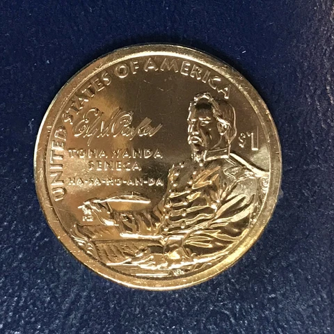 2 Coins P & D 2022 BU Uncirc Sacagawea Dollar Tonawanda Seneca Ely S. Parker Cover