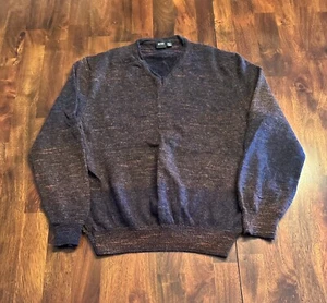 Vintage Hugo Boss Virgin Wool V Neck Sweater Large - Picture 1 of 6