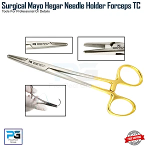 Body Piercing Tools Mayo Hegar Needle Holder 14cm TC Quality Branded Instruments - Picture 1 of 8