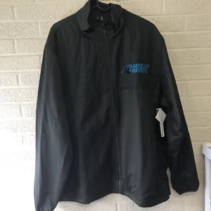 Carolina Panthers Jacket Men XL Black Solid NFL Full Zip Jacket - Picture 1 of 9