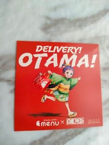 Otama menu×ONE PIECE Collaboration sticker  From Japan  2020 With tracking F/S