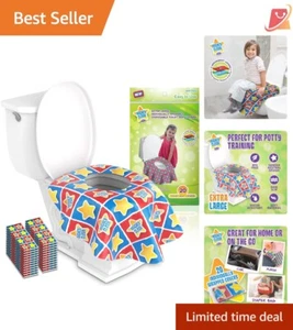 XL Disposable Toilet Seat Covers 20 Pack Waterproof Travel Use for All Ages - Picture 1 of 7