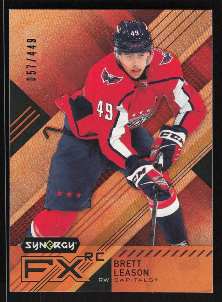 2021-22 Upper Deck Synergy #FX-BL Brett Leason /499 Orange  Card TCCCX - Image 1 of 2