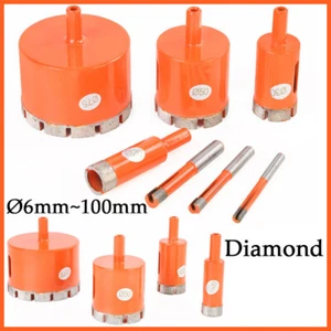 Diamond Hole Saw Drill Bit Cutter Tool For Glass Porcelain Ceramic Tile Ø6~100mm - Picture 1 of 8