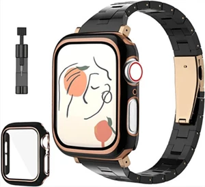 Schlank Damen iWatch Armband+Schutzhülle Für iWatch Series 10 9 8 7 6 5 4 3 2 SE - Picture 1 of 13