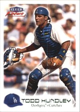 2000 Fleer Focus Masterpiece Mania Dodgers Baseball Card #189 Todd Hundley/300