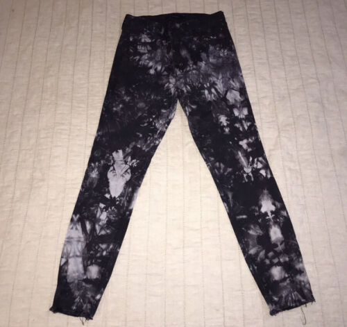 Jbrand Black And White Skinny Cropped womens Jeans Size 28