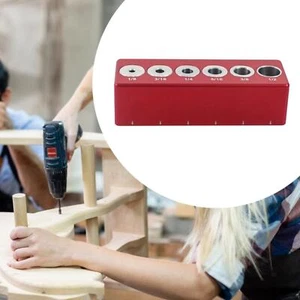 Woodworking Drill Guide Jig Block Multifunctional 10x3.4x2.7cm Sturdy Woodworker - Picture 1 of 6