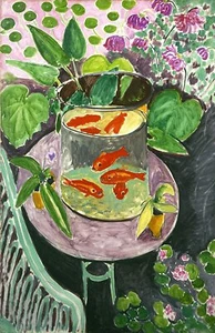 Henri Matisse Goldfisch 1911, 24" x 15" Fine Art Giclée Leinwanddruck Reproduktion - Bild 1 von 1