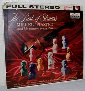 Mishel Piastro The Best of Strauss 33RPM Stereo LP 1961 Decca DL 78826 - Picture 1 of 12