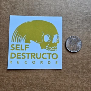 Self Destructo Records STICKER 3x3 inches - Picture 1 of 1