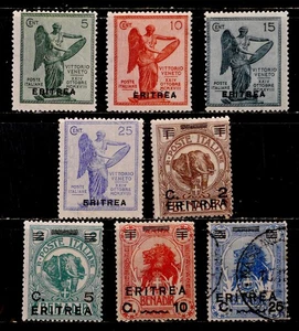 ERITREA, ITALY: 1922 CLASSIC ERA STAMPS WITH VICTORY SET MOSTLY UNUSED SOUND - Picture 1 of 1