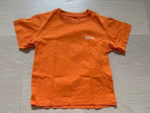 Uniqlo x Disney Kids T-Shirt Size 3-4Y Orange Mickey Tee - Picture 1 of 4