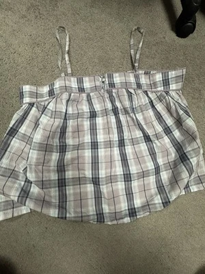 Старый темно-фиолетовый клетку Майка размер L - Изображение 1 из 3