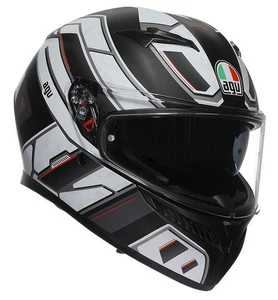 AGV K3 Rivia Full Face Motorcycle Helmet Black White Size L - Picture 1 of 4