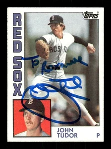 1984 Topps 601 John Tudor autografo firmato MZ BXCP59 - Foto 1 di 2