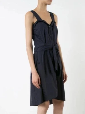 10 Crosby Derek Lam black Sleeveless deconstructed shirt Dress Size 8 - Image 1 of 4