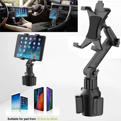 Car Cup Holder Phone Mount for 4.7-10.5'' iPhones, iPad, mini, Tablet, Android - Image 1 of 4