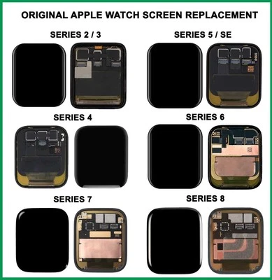 For Apple Watch OLED LCD Touch Screen Replacement Series 3 4 5 SE 6 7 8 9 10 Lot - Image 1 of 4