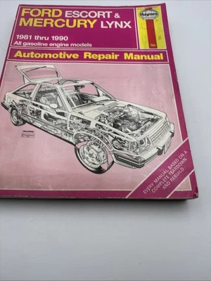 Manual de reparación Haynes 789 Ford Escort & Mercury Lynx 1981 hasta 1990 Foto 1 de 4
