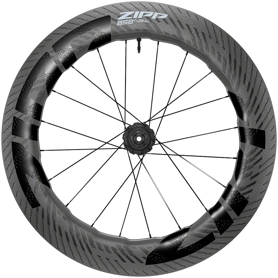 Zipp 858 NSW Carbon Tubeless Disc Rear Wheel 700c | Aero Deep Rim Center-Lock
