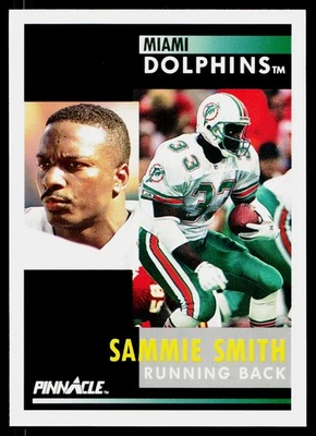 1991 Pinnacle - Sammie Smith #240 - Miami Dolphins - Image 1 of 2