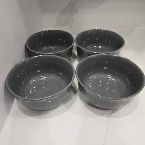 Set Of 4 Gray Royal Norfolk 6” Soup Cereal Ice Cream Bowls 3” Deep 16 oz - Picture 1 of 3