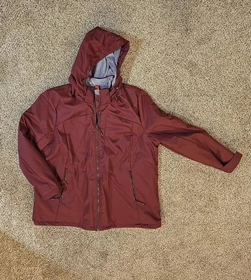 ZeroXposur Women's Velour Insulated Hooded Jacket Sz 1X - Ruby Wine - New - Image 1 of 4