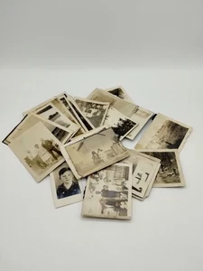 Lot oF 30 OLD Vintage Pictures Photos Scrapbooking Junk Journal Ephemera  - Picture 1 of 18