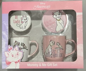 The Aristocats Mommy & Me Gift Set 2 Mugs and 2 Coasters Disney - Picture 1 of 6