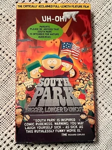 SOUTH PARK Bigger, Longer, & Uncut VHS Tape - 1999 Rated R - Picture 1 of 4