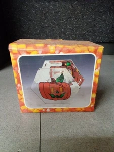Beveled Mirrored Stained Glass Halloween Candle Holder - Picture 1 of 5