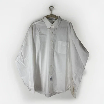 Camisa masculina Geoffrey Beene ajuste clássico sem rugas *17.5 36/37 rugas esbranquiçadas - Imagem 1 de 4