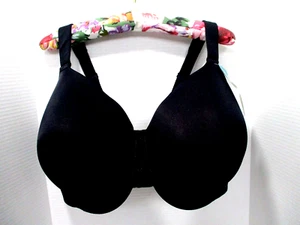 Vanity Fair Bra Size 42H Black Stretch Underwire #76380 Full Figure Beauty Back - Picture 1 of 7