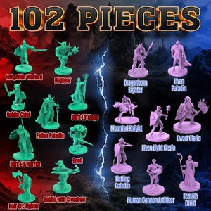 Rollenspielfiguren Minaturen Dungeons & Drachen 102-teiliges SET 17 VERSCHIEDENE Skulpturen - Bild 1 von 14