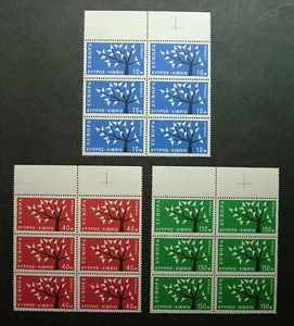 Cyprus 1963 Europa 3 X Sextuplets MNH - Picture 1 of 3