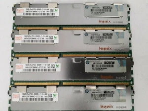 Lote (4x16GB) 64GB RAM Hynix DDR3 ECC 1066 MHz 4Rx4 PC3-8500R para Servidor - Foto 1 di 2